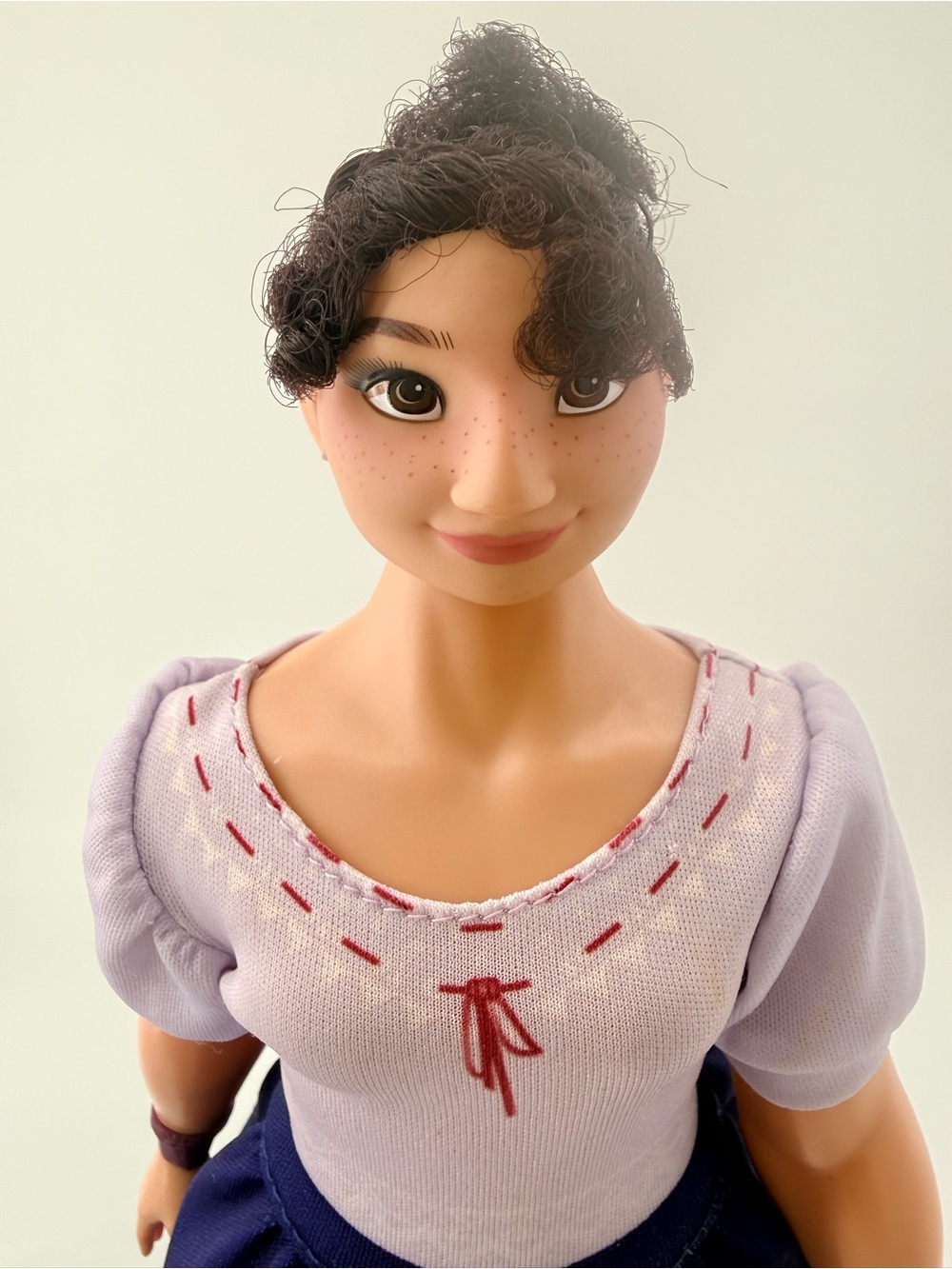 Lavender Puff-Sleeve Doll Top - Unbranded